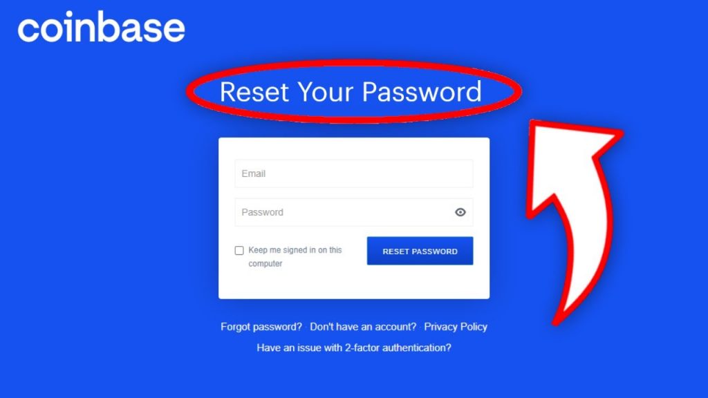 How to Change or Reset Your Coinbase Password